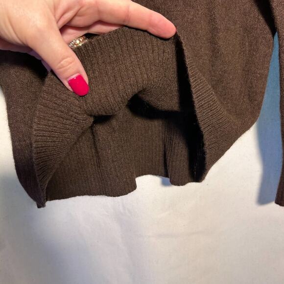 Muji Sweater Brown Wool Yak Blend Crewneck Pullover Knit Mens XL - Picture 4 of 7